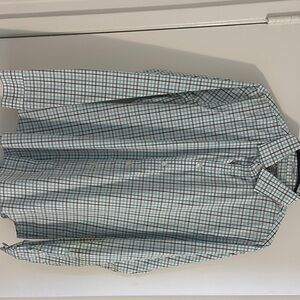 Express Men's Green Plaid Shirt